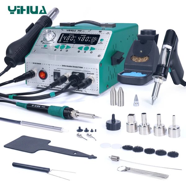 Yihua 948-ii Saugzinn pistole Entlöt station Heißluft pistole Lötkolben Saug stift 4 in 1 intelligente Löt station