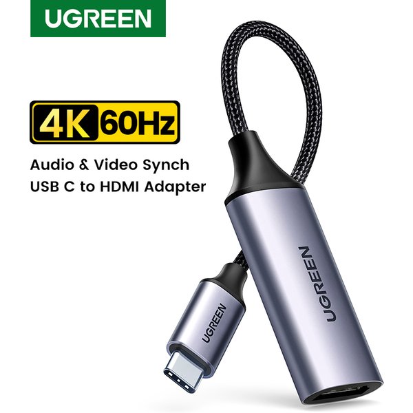 UGREEN USB C to HDMI Adapter 4K/60Hz for TV Box HDMI Cable for MacBook Pro Macbook Air Pixelbook XPS Samsung Galaxy Type C HDMI