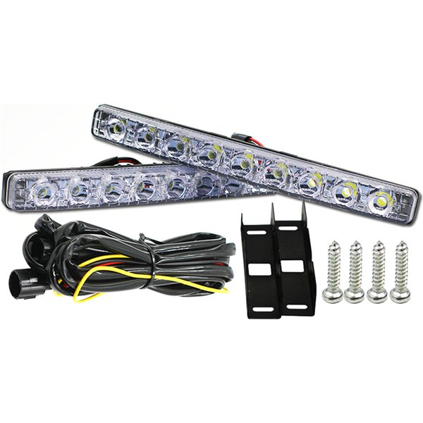 2x36W LED DRL feux diurnes 9 LED 12V Auto jour lumière couleur blanche pour voiture antibrouillard travail conduite lumière lampe Super lumineux
