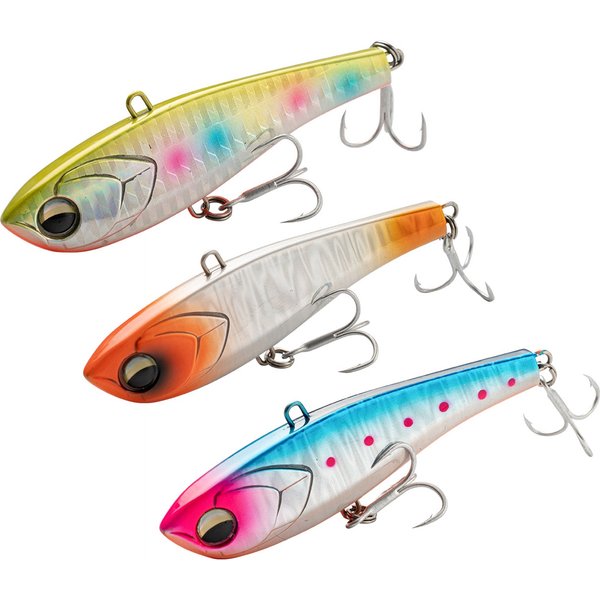 JOHNCOO 70mm/90mm Vibration Sinking Lures with Iron Plate Lipless VIB fishing lure Wobbler Ice Balance Fishing for pike