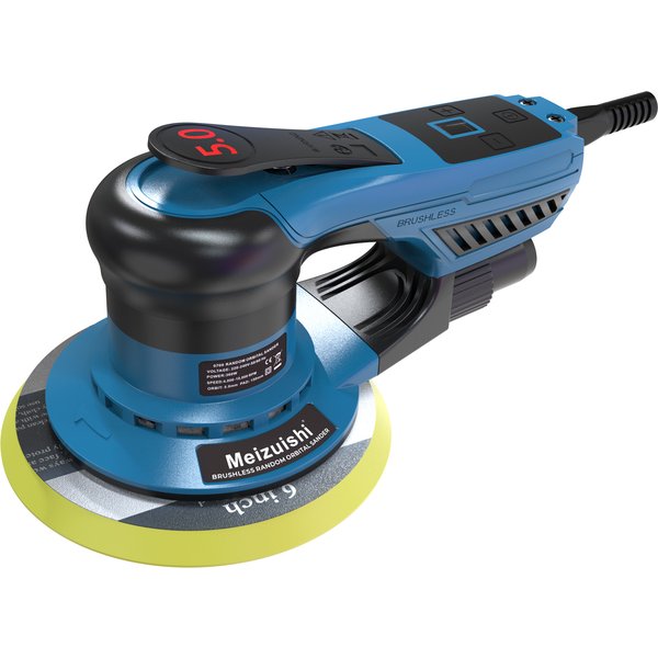 360W Bürstenloser 150mm Exzenterschleifer (5,0mm Schwingung) – Multifunktionaler Schleifer für Automobil- und Holzbearbeitung