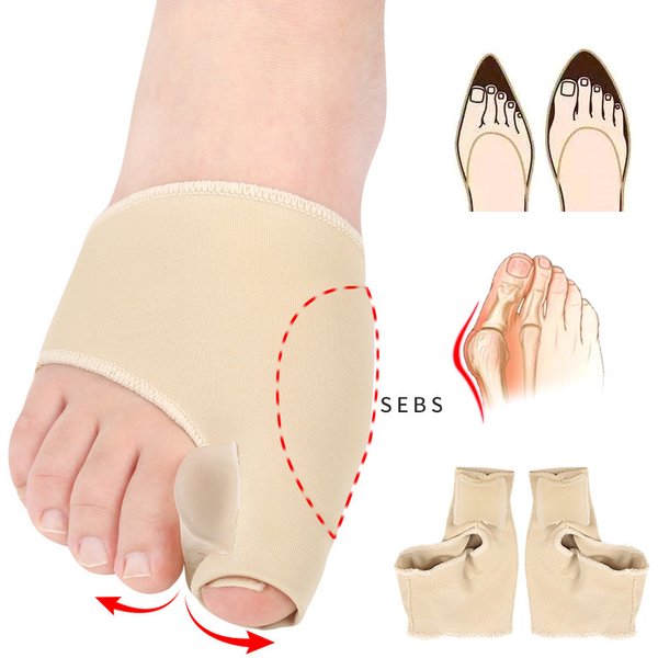 1 Pair Toe Separator Foot Care Tool Bone Thumb Adjuster Hallux Valgus Bunion Protector Sock for Foot Care