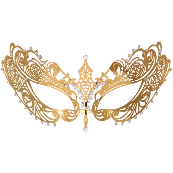 Eisen Kunst Metall Maske halbes Gesicht Dame Prinzessin Maske glänzend eingelegt galvanisierte goldene Make-up Tanz Performance Requisiten