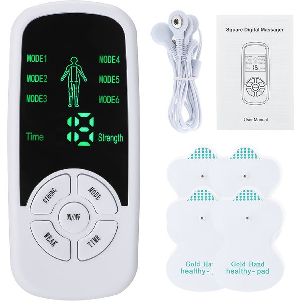 Stimulateur musculaire électrique à impulsion EMS, masseur pour le dos et le cou, Acupuncture Tens, physiothérapie méridienne, outils de Massage numérique
