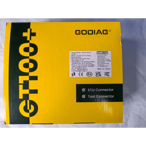 GODIAG GT100 PLUS GPT ENET DOIP 24V-12V AUTO TOOLS Boîtier de dérivation OBD II Connecteur ECU