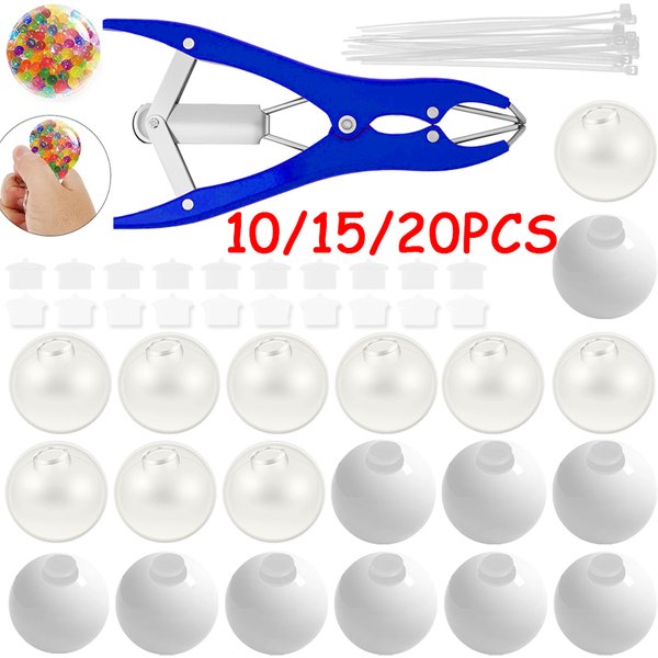 Kit de 10/15/20 pièces de balles anti-stress DIY à personnaliser, avec outil d'expansion, pour créer votre propre jouet anti-stress