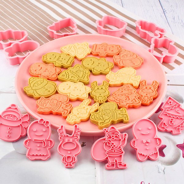 1 Satz DIY Weihnachten Keks Formen Weihnachten Aus stech formen Backform Keks Werkzeuge Kuchen Dekorations werkzeuge Weihnachts feier Dekor