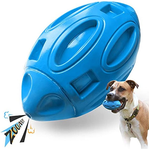 Quietschendes Hundespielzeug für aggressive Kauer, Kauball für Welpen, Zahnschleifen, Reinigung, langlebiges Haustierspielzeug für mittelgroße und große Rassen