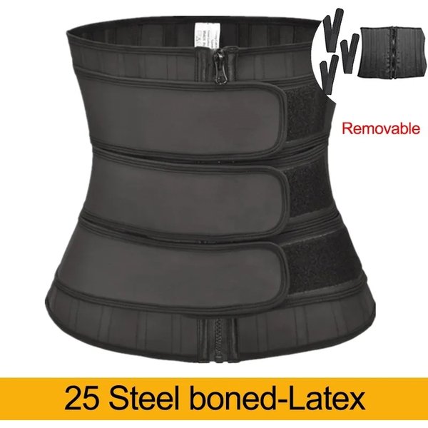 Entraîneur de taille en latex pour femme, 3 sangles, Body Shaper, Perfec25, Steel Sophia, Marijuana, TUNIControl Belt, Protruewear, Fajas