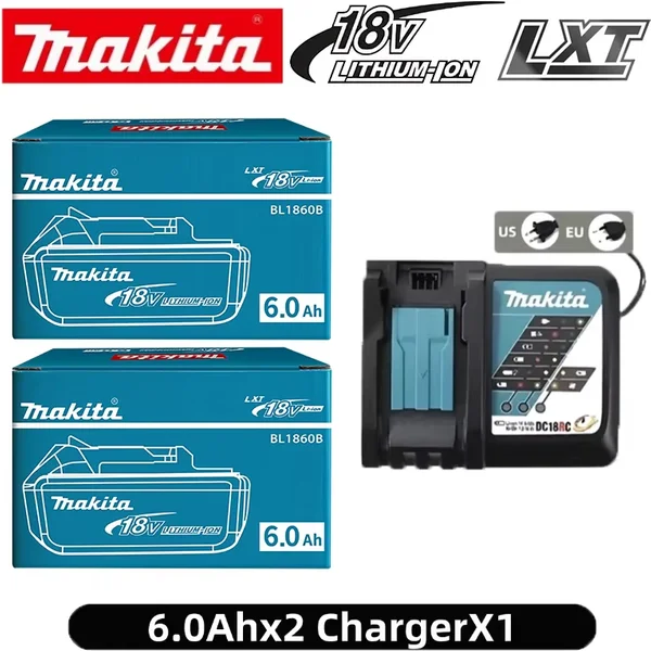 Original Makita 18V Akku 6Ah mit Batterieanzeige Wiederaufladbarer Makita Akku BL1830 BL1840 BL1850 Elektrowerkzeug-Akku