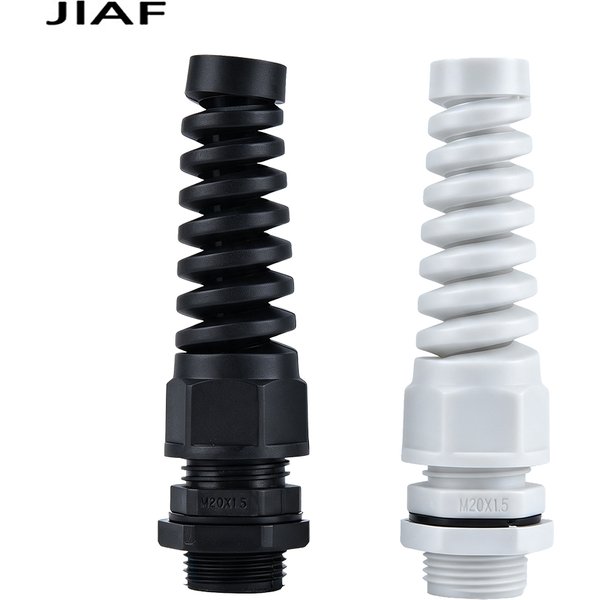 Presse-étoupe étanche en plastique PG7, Joint Anti-flexion M12 Nylon PA66, presse-étoupes Anti-torsion, connecteur PG9/11/13.5/16/19/21, 5 pièces