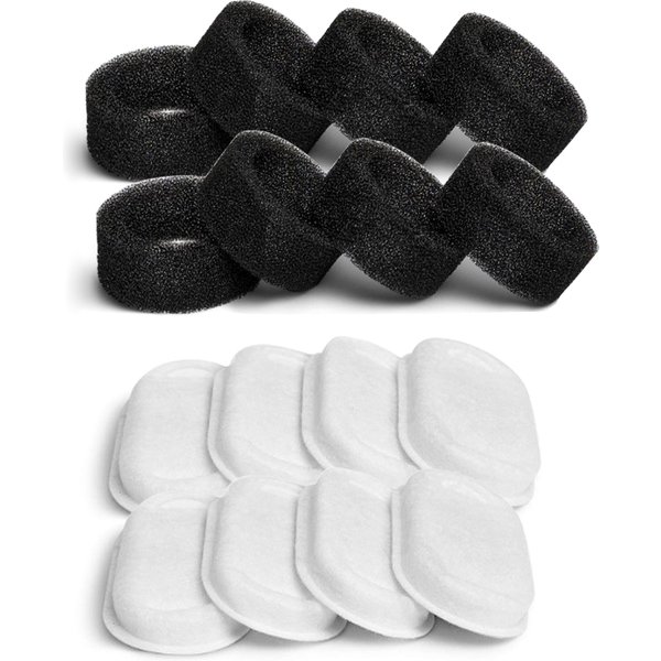Filtres de remplacement pour fontaine d'eau pour chat, distributeur en acier inoxydable, mangeoires, fontaine d'eau pour animaux de compagnie, filtre de remplacement au charbon actif