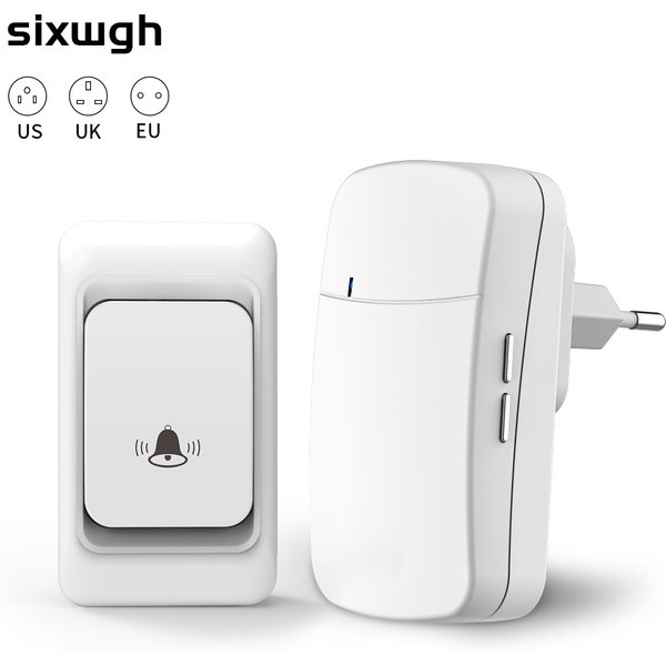 Outdoor Wireless Doorbell Waterproof House Chime Kit 300M Remote EU UK US Plug Home Garden Remote Welcome My Melody Door Bell