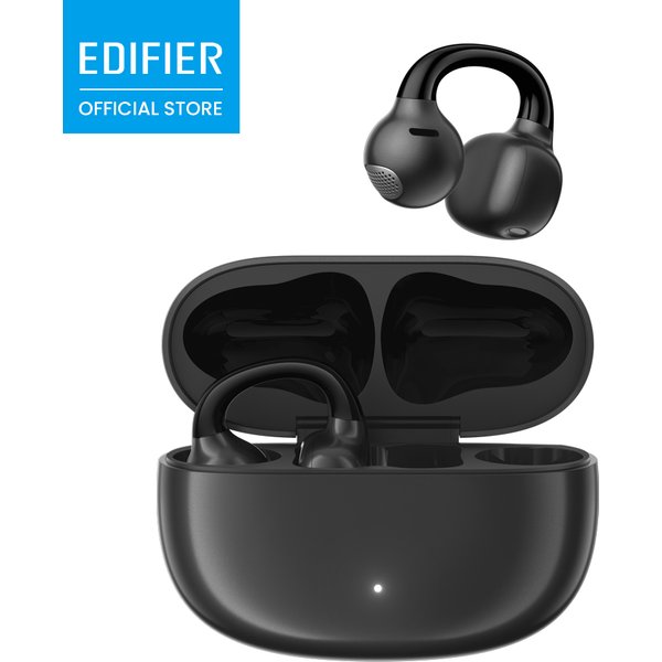 EDIFIER Comfo Q Open-Ear Clip-On Ohrhörer mit Gerichteter Anti-Leckage-Akustik, 12mm Treiber, Bluetooth 5.4, 32 Stunden Spielzeit, IP56