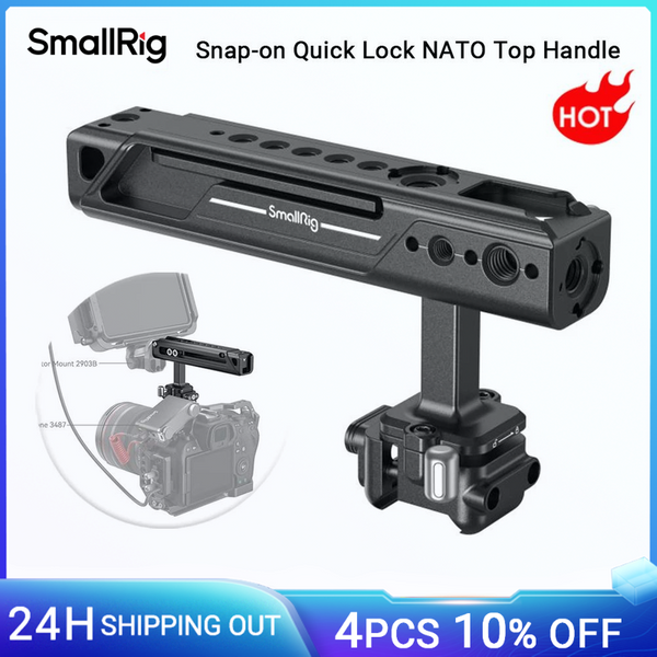 SmallRig-Poignée de caméra TRANTop à verrouillage rapide, poignée réglable arrière/avant avec sabot froid 1/4 en effet, trou de filetage-20 pour ARRI -4175