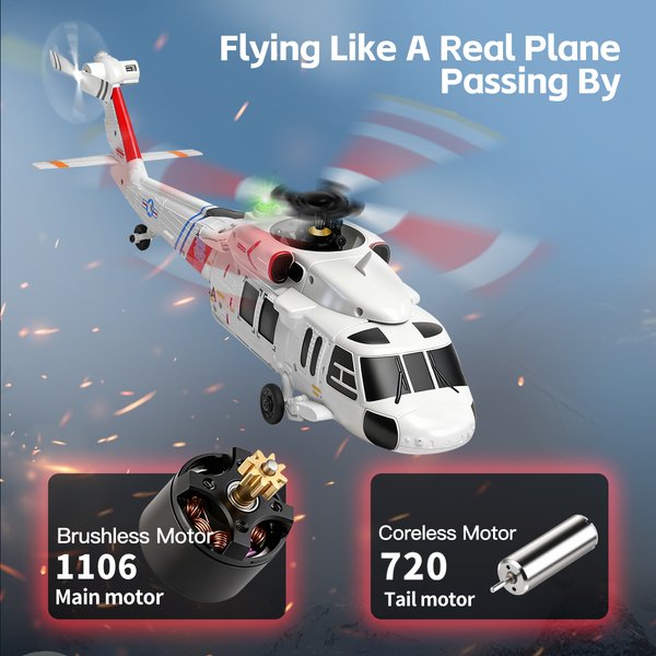WLtoys K270 K170 K200 UH-60L Black Hawk Hélicoptère RC 2.4G Gyroscopique 6 Axes Maintien d'Altitude Flux Optique Jouet Brushless Cadeau pour Enfants