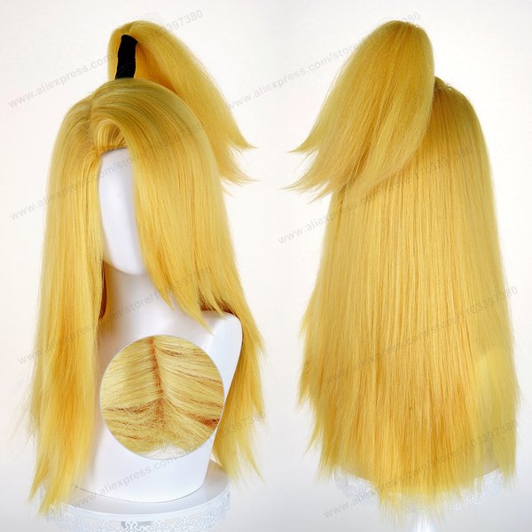 Deidara Cosplay Perücke 64cm Lange Herrenperücke Anime Cosplay Perücke Halloween Hitzebeständige Voluminöse Yaki Synthetische Perücken