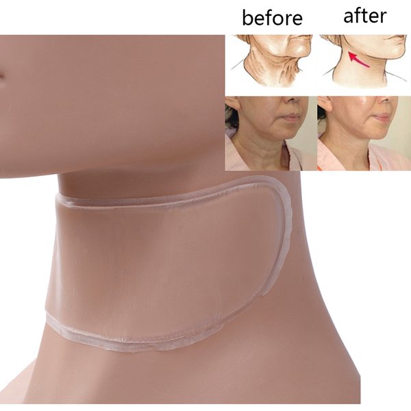 Coussinet de cou Anti-rides Transparent en Silicone, Anti-élimination des micro-gouttes, autocollant pour le cou, soins de la peau, Patch en Gel de silice, outils de soins du visage