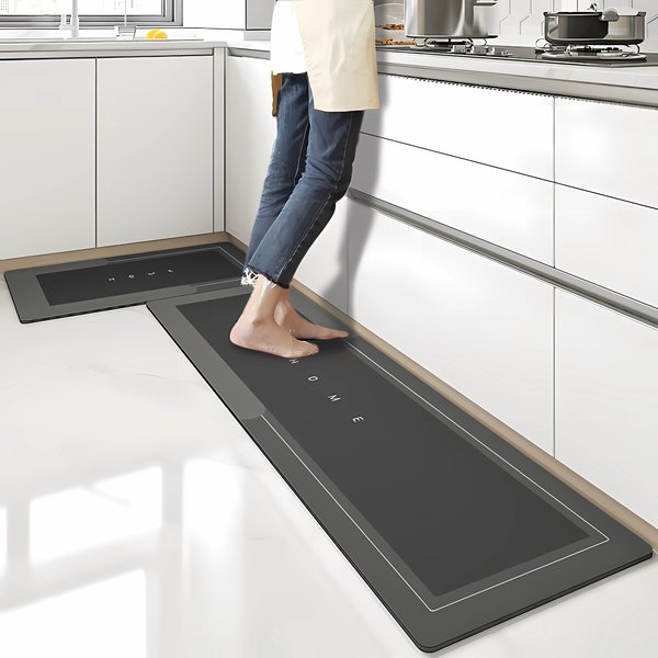 Super saugfähige Küchenbodenmatte, Kieselalgen-Schlammpolster, Badeunterlage, rutschfester Teppich, Küchenmatten, abwischbarer, langer Streifen-Teppich