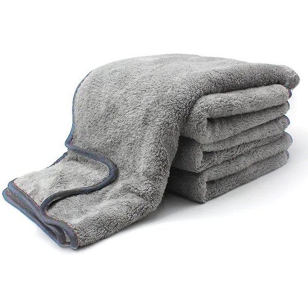 Serviette de lavage de voiture en microcarence, séchage rapide, livres automobiles, gril extra doux, absorption d'eau élevée, accessoires de lavage de voiture, 75x35 cm, 60x30cm