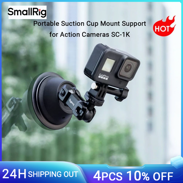 Small rig tragbare Saugnapf halterung für Action-Kameras SC-1K Action-Kamera mit Universal halterung-4193