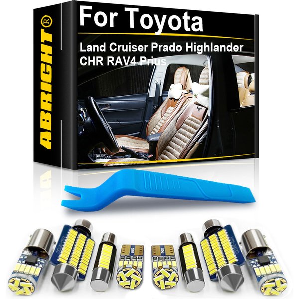 Auto LED Innen Licht Canbus Für Toyota Land Cruiser 100 200 Prado 120 150 Highlander CHR RAV4 Prius Avensis Corolla Auris