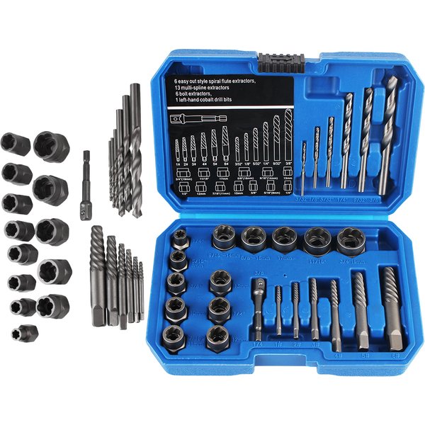 Beschädigter Schraubenausdreher Zubehör Handwerkzeug-Set Bolzen- und Mutternentferner 26-teilig/Set Auto-Reparatur-Werkzeugset Bolzen- und Mutternentfernungs-Steckschlüssel