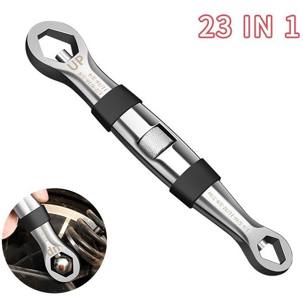 Universal Wrench 23 In 1 Set Ratchets Adjustable Spanner 7-19mm CR-V Key Flexible Multitools Hand Tool For Car Repair