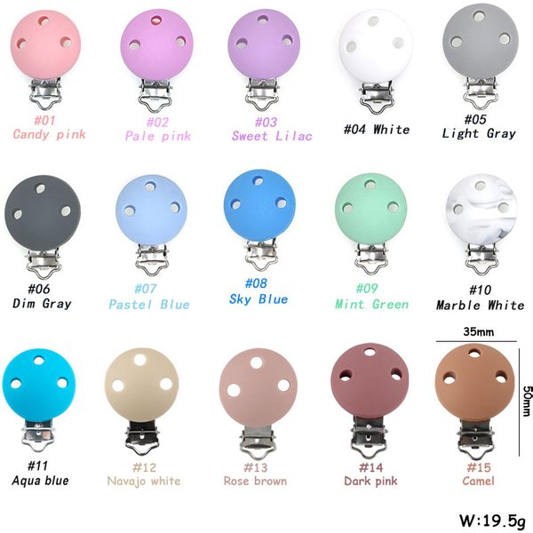 Kovict 10–100 Stück 35/30 mm runde Silikon-Clips, DIY-Tasche, Hut, Kette, Schlüsselanhänger, Halter, Klemmen, Schmuck, handgefertigte Accessoires