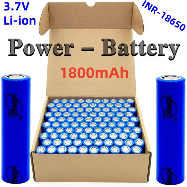 Oryginalna bateria litowa 18650, 1800 mAh, 3,7 V, akumulator litowo-jonowy klasy A, przeznaczona do latarki, e-papierosów i power banków.
