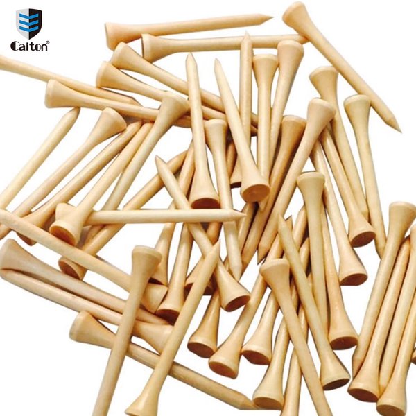 Ensemble de 10 tiges de golf en bois Caiton, ensemble de tiges de golf en bois naturel avec tiges longues et courtes, surface lisse et durable pour l'entraînement au driving range.