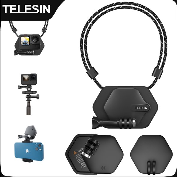 TELESIN Magnetic Action Camera Quick Release Bracket Gopro Accessories Release Bracket for GoPro Hero Insta 360 DJI Mobile Phone