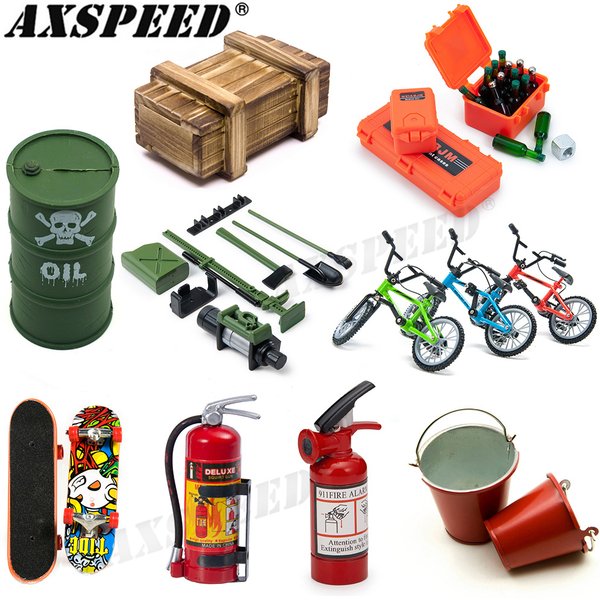 AXSPEED RC Auto Simulierte Dekorationswerkzeuge Zubehör Mini-Modelle für 1/10 RC Crawler Axial SCX10 90046 TRX4 TRX6 6X6