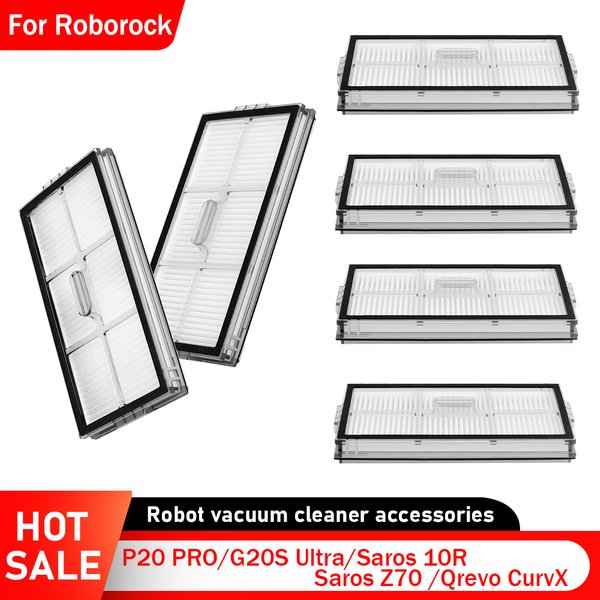 Filtry HEPA Akcesoria do Roborock G20S Ultra/Saros 10R/Saros Z70/Qrevo CurvX Robot Odkurzacz Filtry do odkurzacza z możliwością mycia