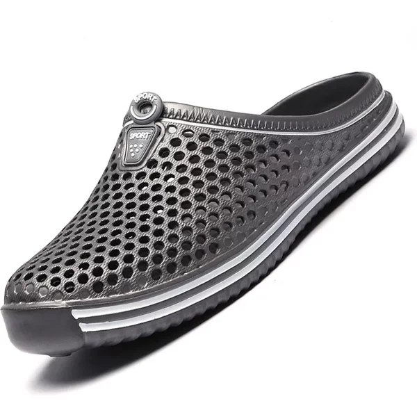 Sandales de piscine confortables pour hommes, chaussures de plage d'extérieur d'été, sabots de jardin à enfiler, pantoufles de douche d'eau décontractées unisexes Zapatos