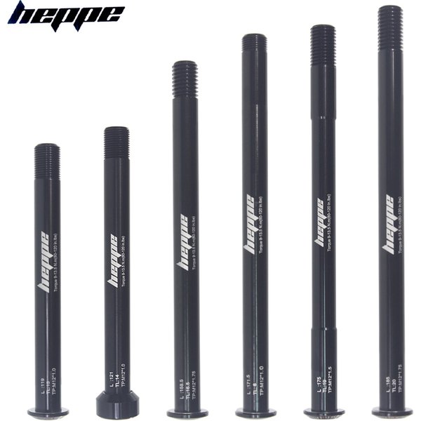Brochettes d'essieu traversant de vélo de route de montagne HEPPE M12 M15 arbre de fourche avant moyeu arrière vtt axe traversant 12x142/148 12x100/110 P1.0/1.5/1.75