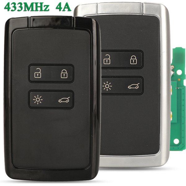 Jingyuqin 4-Tasten 4A-Chip für Renault Megane IV Espace 5 Scenic IV DUSTER CUPTUR KOLEOS KOLEOS Talisman 433Mhz Auto-Funkschlüssel