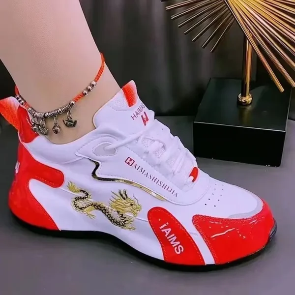 Designer Sneakers für Frauen Sommer Leder wasserdichte Casual Sportschuhe Frauen leichte atmungsaktive rutsch feste Plateaus chuhe