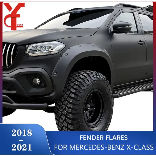 Garde-boue modifié pour passage de roue, évasement d'aile, Mercedes Benz Classe X, 2018, 2019, 2020, 2021, double précieux, nouveaux accessoires de style de voiture