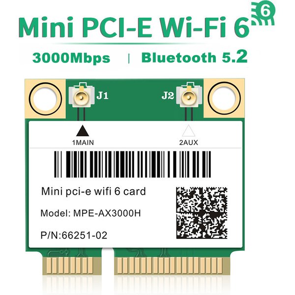Wifi 6/5/4 Bluetooth Mini PCI-E Wireless Card Network Adapter For Laptop PC
