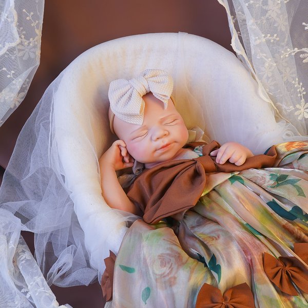 Vollsilikon-Reborn-Baby-Puppe mit Anatomisch Korrektem, Realistischem 3D-Hautton für Demenzpflege