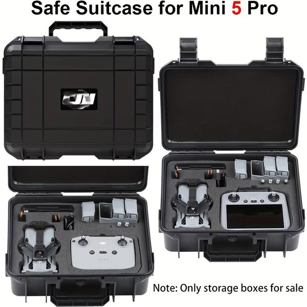 Odpowiedni dla etui DJI Mini 5 Pro, etui przeciwwybuchowego Mini 5 Pro, przenośnego etui o dużej pojemności z twardą obudową.