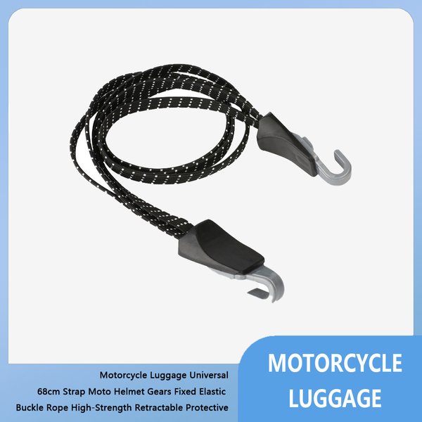 68cm Motorrad helm Gepäcks eil Regal Binde gürtel einziehbares elastisches Seil elastische Befestigung Gummiband Moto Zubehör