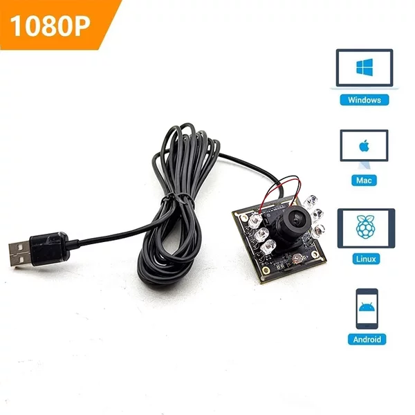 UVC OTG 1080P 850nm IR Infrarot Nachtsicht USB Kamera Auto IR-Cut Schalten Den ganzen Tag Bild USB 2,0 Webcam Bord Für PC Android