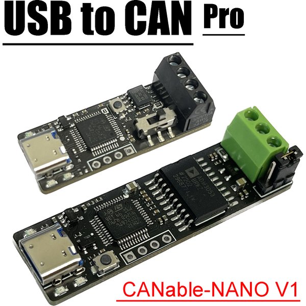 Module USB vers CAN CANable Pro V1, Débogueur PCAN, Émetteur-récepteur CAN Bus, Adaptateur SocketCAN, Logiciel hôte Python-CAN