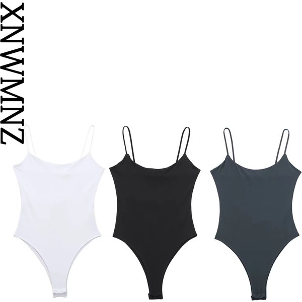 Xnwmnz neue Damenmode Riemchen Top Frau lässig vielseitige dünne Träger Slim Fit weiblichen schicken Body