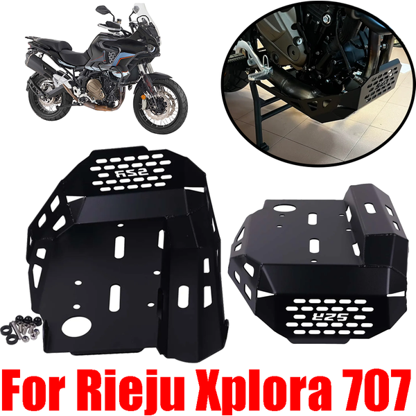 For Rieju Xplora 707 2025 2026 Motorcycle Accessories Engine Protection Cover Base Bash Guard Skid Plate Belly Pan Protector