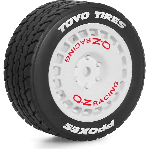 4 Stück 60mm Hochgeschwindigkeits-On-Road Weichgummi-Reifen Räder Verschleißarme Upgrade-Teile für MJX Hyper Go 1/14 RC Tourenwagen