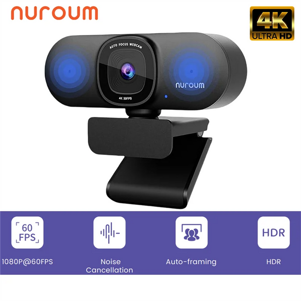 Nuroum v32af 4k Full-HD-PC-Kamera Webcam ai Geräusch unterdrückung & Landwirtschaft Konferenz Podcast-Kamera Web kameras pour Konferenz raum