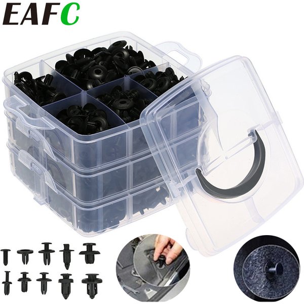 EADavid-Ensemble de Clips de Fixation de Taille Mixte pour Voiture, Clips de Retenue de Poussée pour Carrosserie Automobile, Kit de Rivets de Pare-Chocs Automobiles, 300/ 620 Pièces
